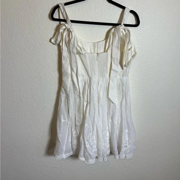 ZIMMERMANN Alight Corset White Mini Dress